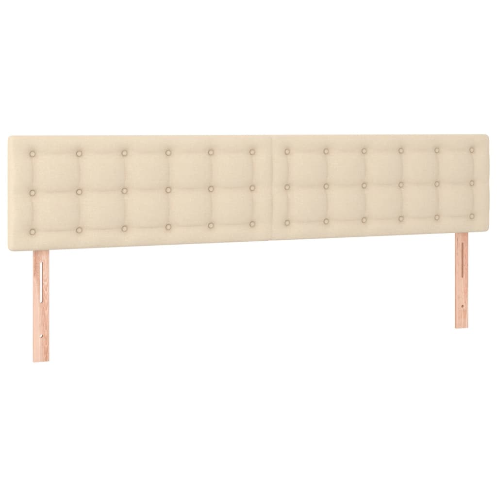 Giroletto a Molle con Materasso Crema 180x200 cm in Tessuto | homemem39