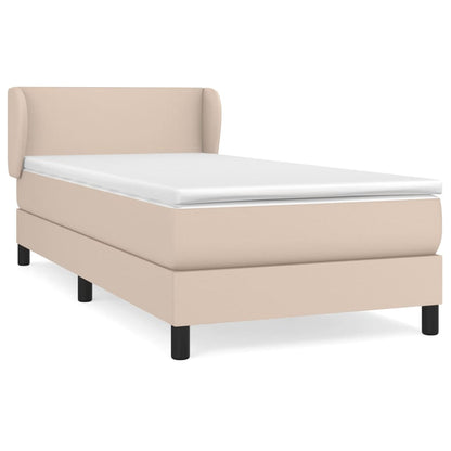 Giroletto a Molle con Materasso Cappuccino 80x200 cm Similpelle | homemem39
