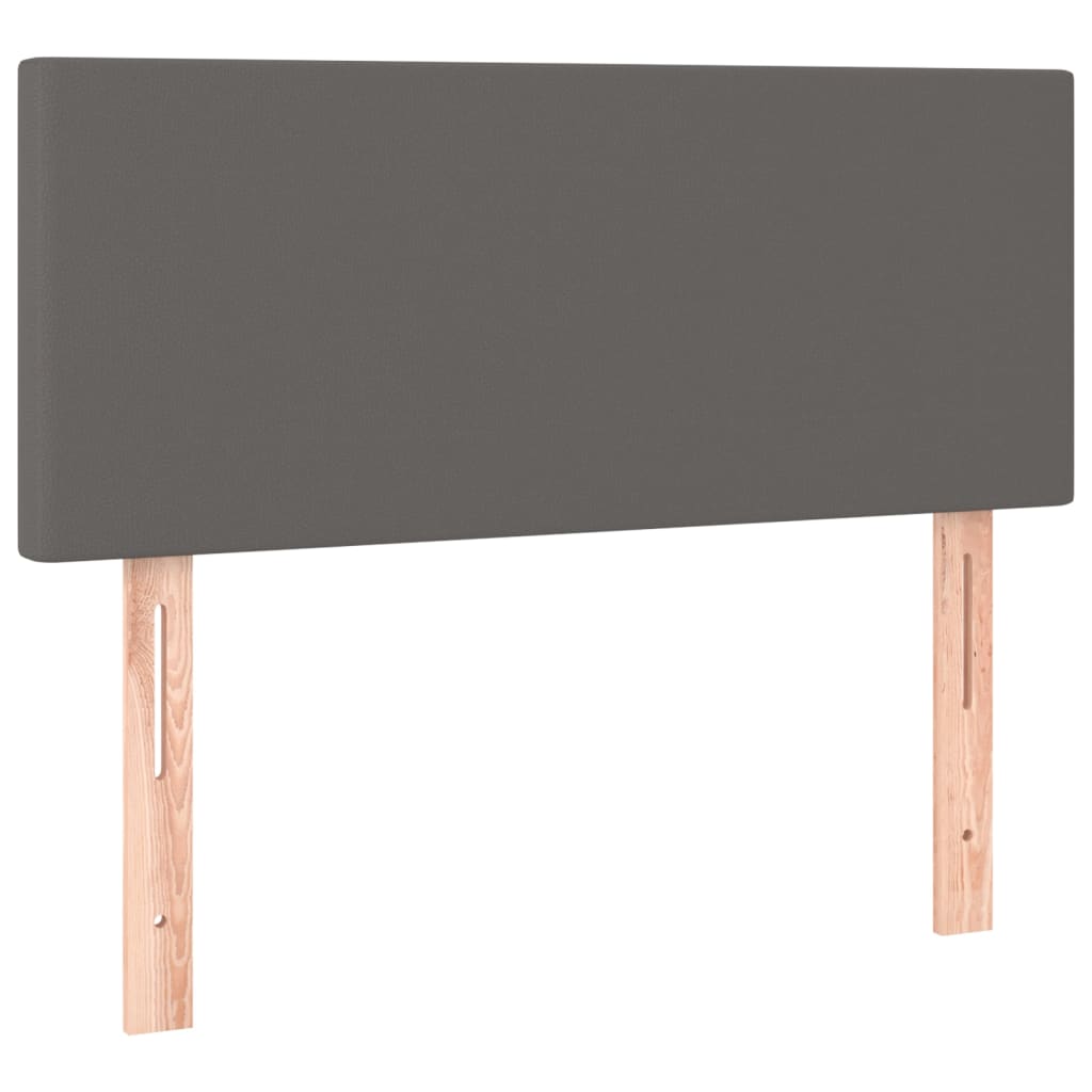 Giroletto a Molle con Materasso Grgio 90x200 cm in Similpelle | homemem39