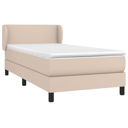Giroletto a Molle con Materasso Cappuccino 100x200cm Similpelle | homemem39