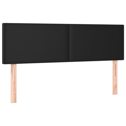 Giroletto a Molle con Materasso Nero 140x190 cm in Similpelle | homemem39