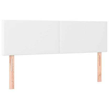 Giroletto a Molle con Materasso Bianco 140x190 cm in Similpelle