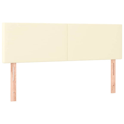 Giroletto a Molle con Materasso Crema 140x190 cm in Similpelle