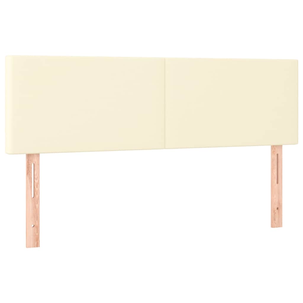 Giroletto a Molle con Materasso Crema 140x200 cm in Similpelle