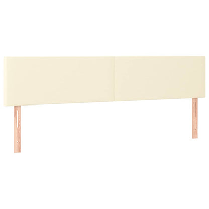 Giroletto a Molle con Materasso Crema 160x200 cm in Similpelle
