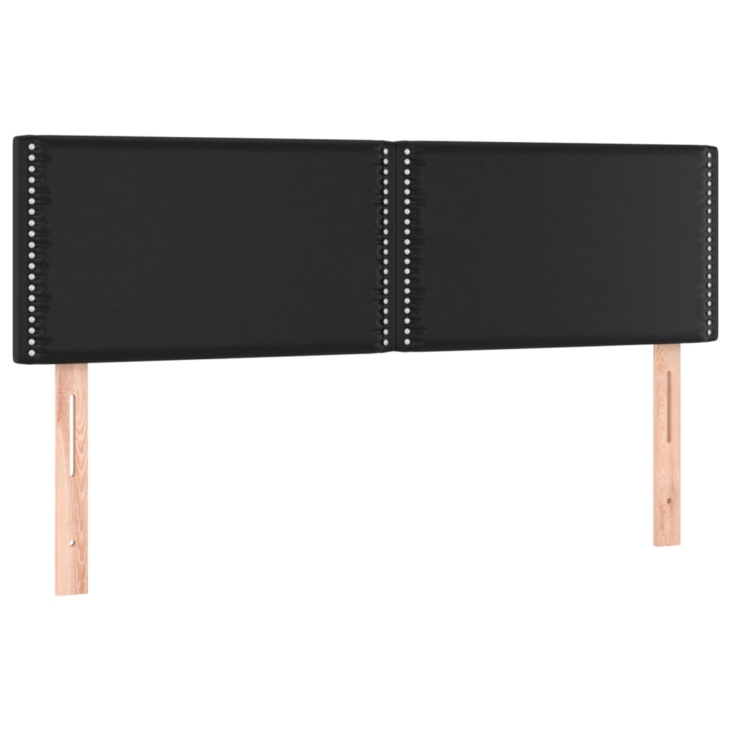 Giroletto a Molle con Materasso Nero 140x200 cm in Similpelle | homemem39