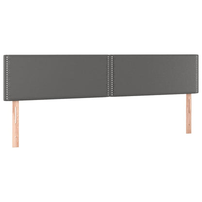 Giroletto a Molle con Materasso Grgio 200x200 cm in Similpelle | homemem39