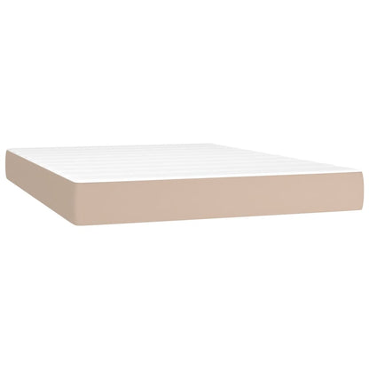 Giroletto a Molle con Materasso Cappuccino 140x200cm Similpelle | homemem39