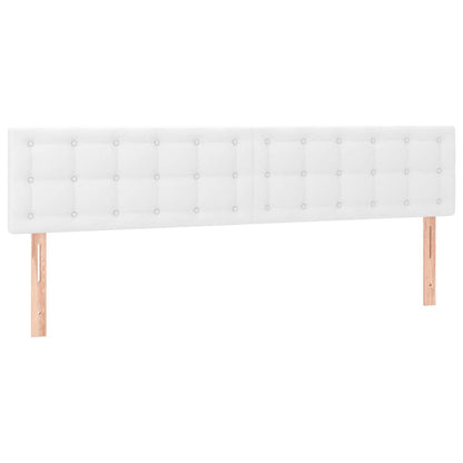 Giroletto a Molle con Materasso Bianco 160x200 cm in Similpelle