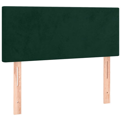 Giroletto a Molle con Materasso Verde Scuro 80x200 cm Velluto | homemem39