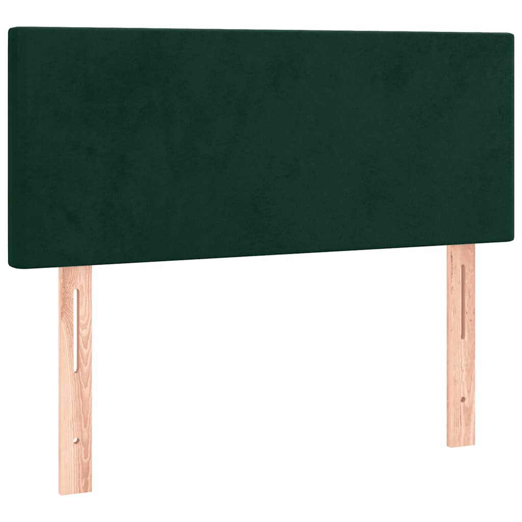 Giroletto a Molle con Materasso Verde Scuro 90x190 cm Velluto | homemem39