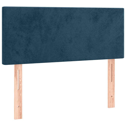 Giroletto a Molle con Materasso Blu Scuro 90x200 cm in Velluto | homemem39