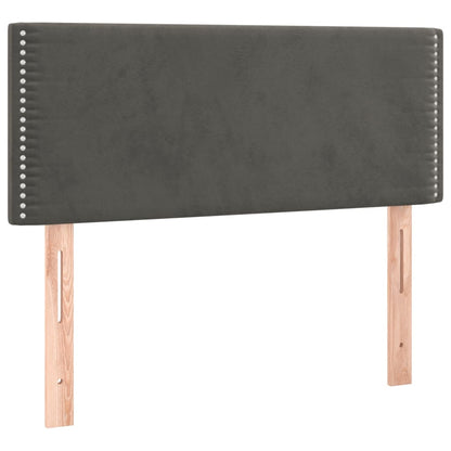Giroletto a Molle con Materasso Grigio Scuro 90x190 cm Velluto | homemem39