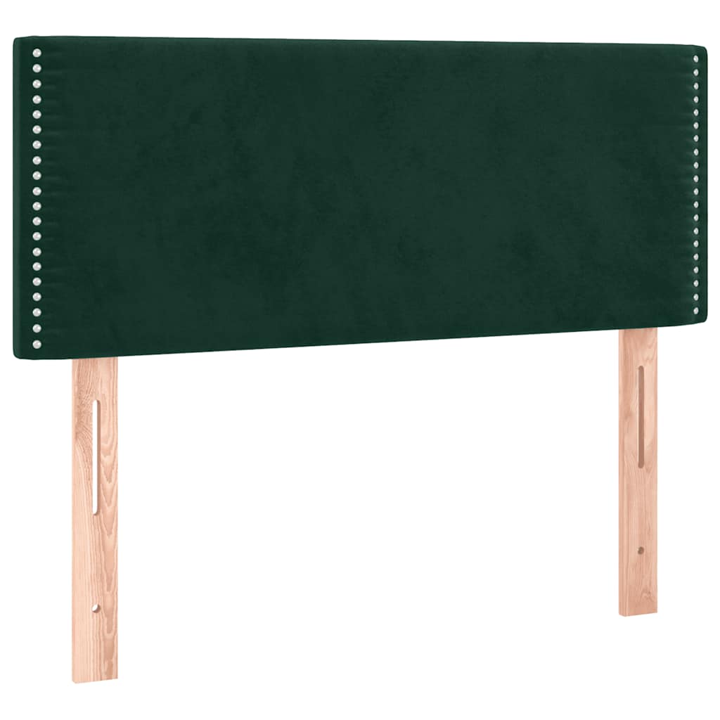 Giroletto a Molle con Materasso Verde Scuro 100x200 cm Velluto | homemem39