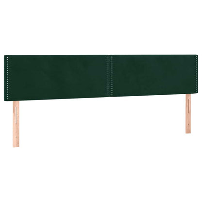 Giroletto a Molle con Materasso Verde Scuro 200x200 cm Velluto | homemem39