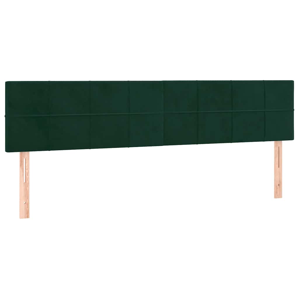 Giroletto a Molle con Materasso Verde Scuro 160x200 cm Velluto | homemem39
