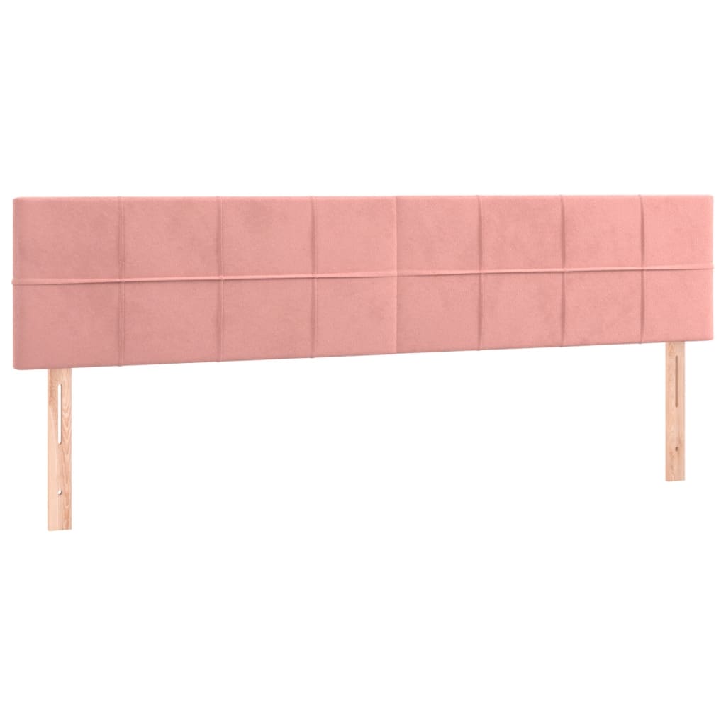 Giroletto a Molle con Materasso Rosa 180x200 cm in Velluto | homemem39