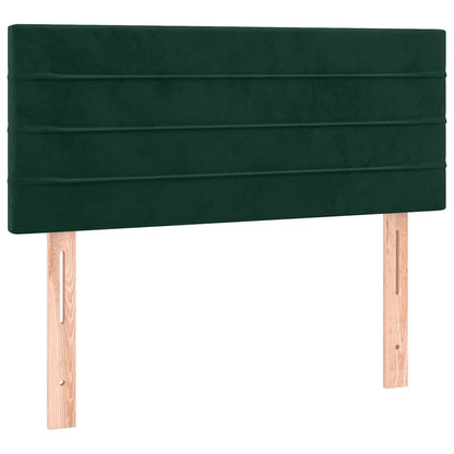 Giroletto a Molle con Materasso Verde Scuro 90x200 cm Velluto | homemem39