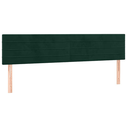 Giroletto a Molle con Materasso Verde Scuro 180x200 cm Velluto | homemem39