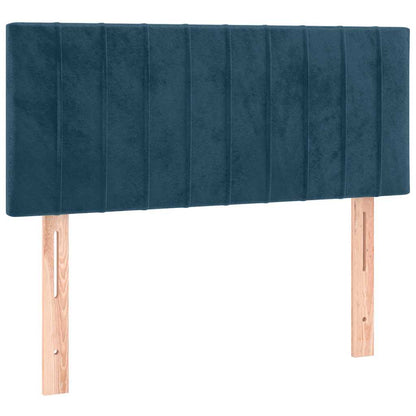 Giroletto a Molle con Materasso Blu Scuro 90x190 cm in Velluto | homemem39