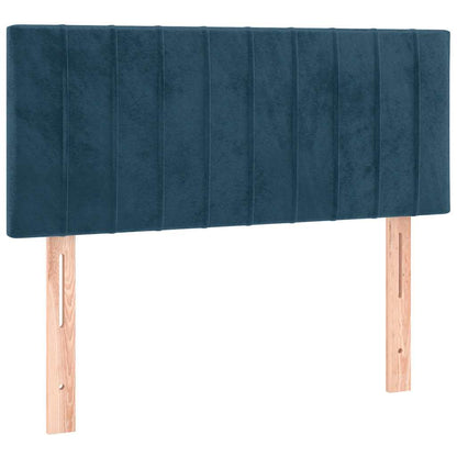 Giroletto a Molle con Materasso Blu Scuro 90x200 cm in Velluto | homemem39