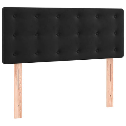 Giroletto a Molle con Materasso Nero 100x200 cm in Velluto | homemem39