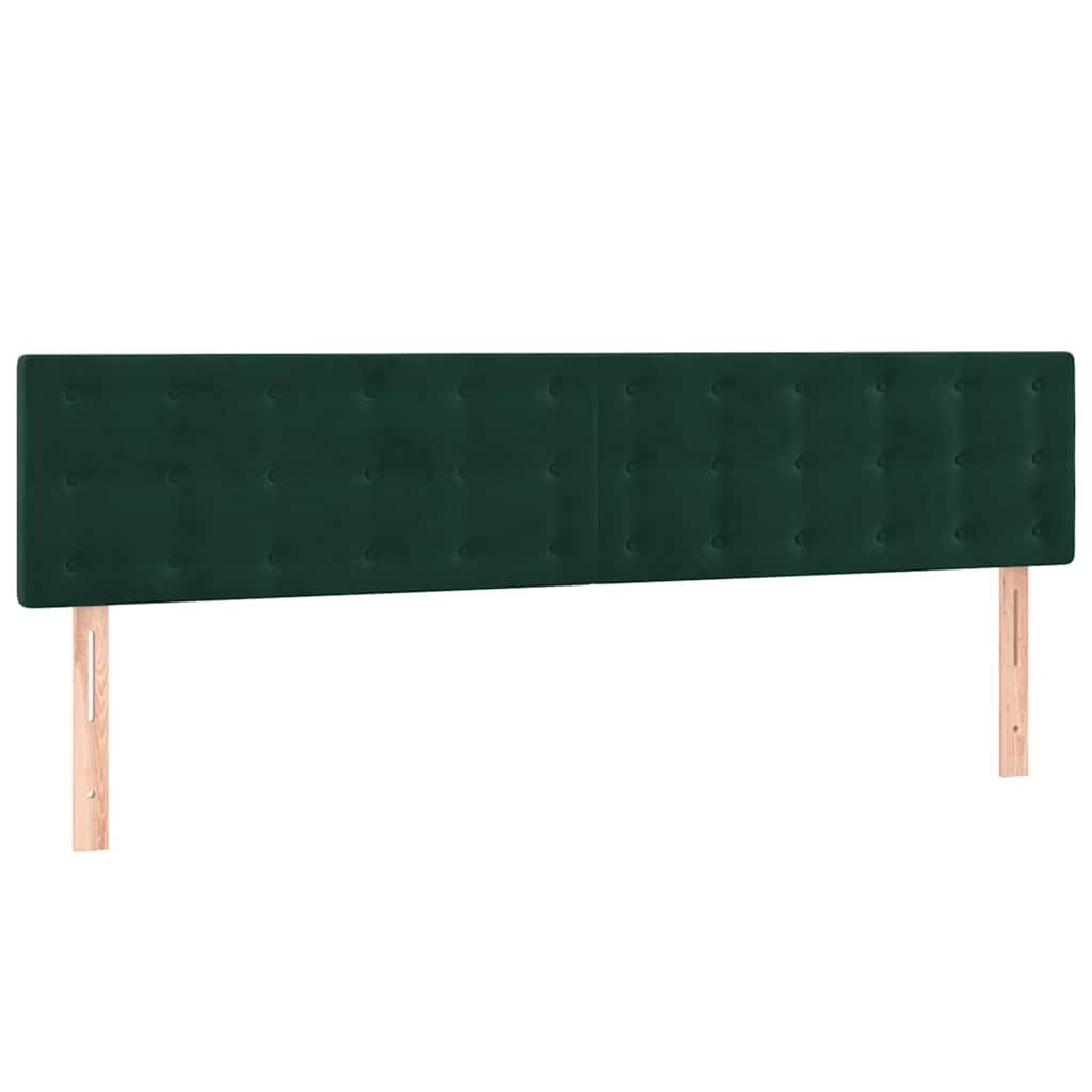 Giroletto a Molle con Materasso Verde Scuro 180x200 cm Velluto | homemem39