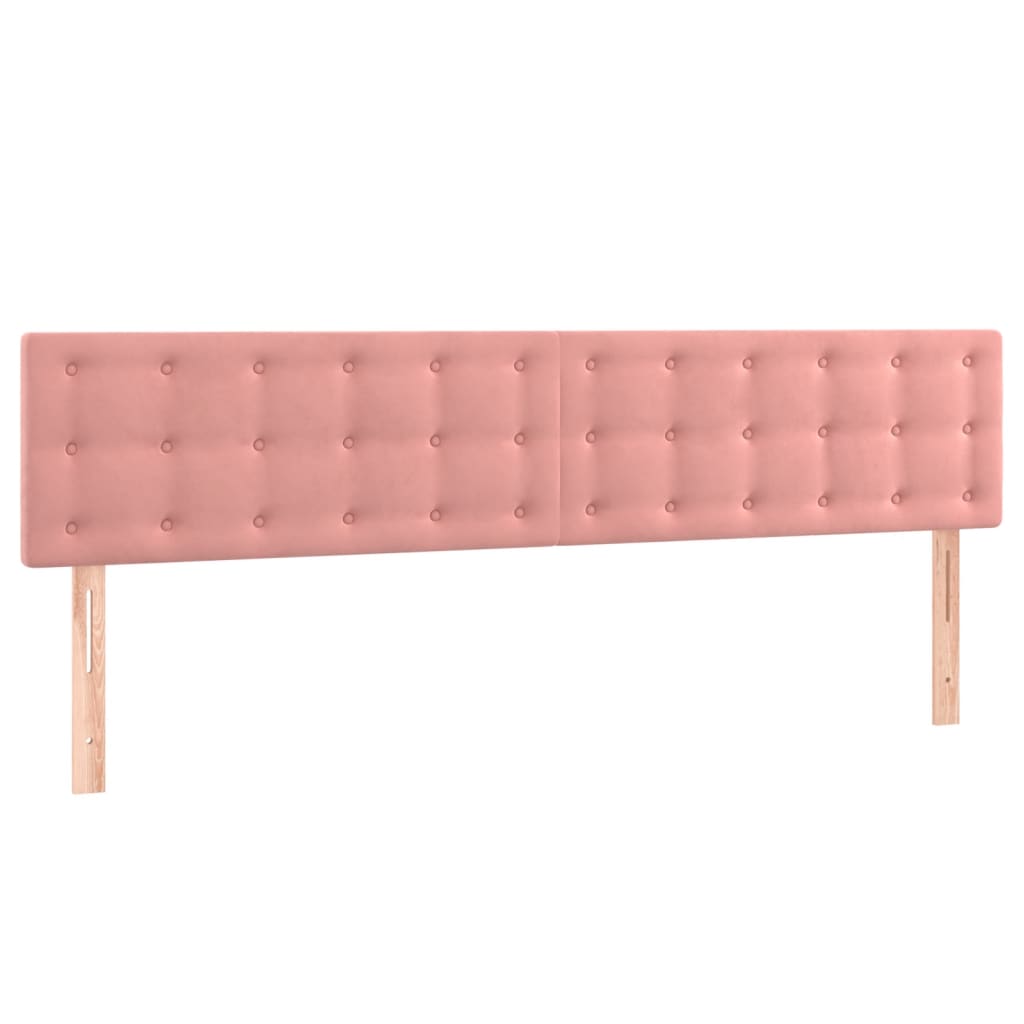 Giroletto a Molle con Materasso Rosa 180x200 cm in Velluto | homemem39