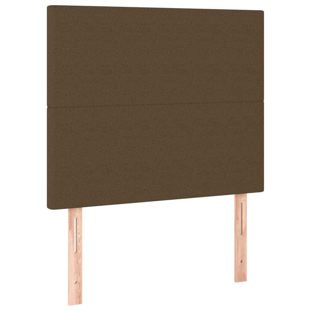 Giroletto a Molle con Materasso Marrone Scuro 80x200 cm Tessuto | homemem39