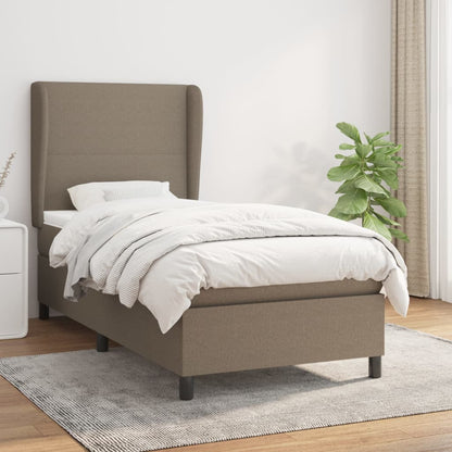Giroletto a Molle con Materasso Tortora 90x200 cm inTessuto | homemem39