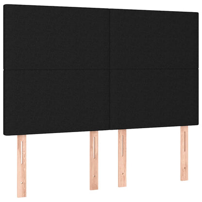 Giroletto a Molle con Materasso Nero 140x190 cm in Tessuto | homemem39