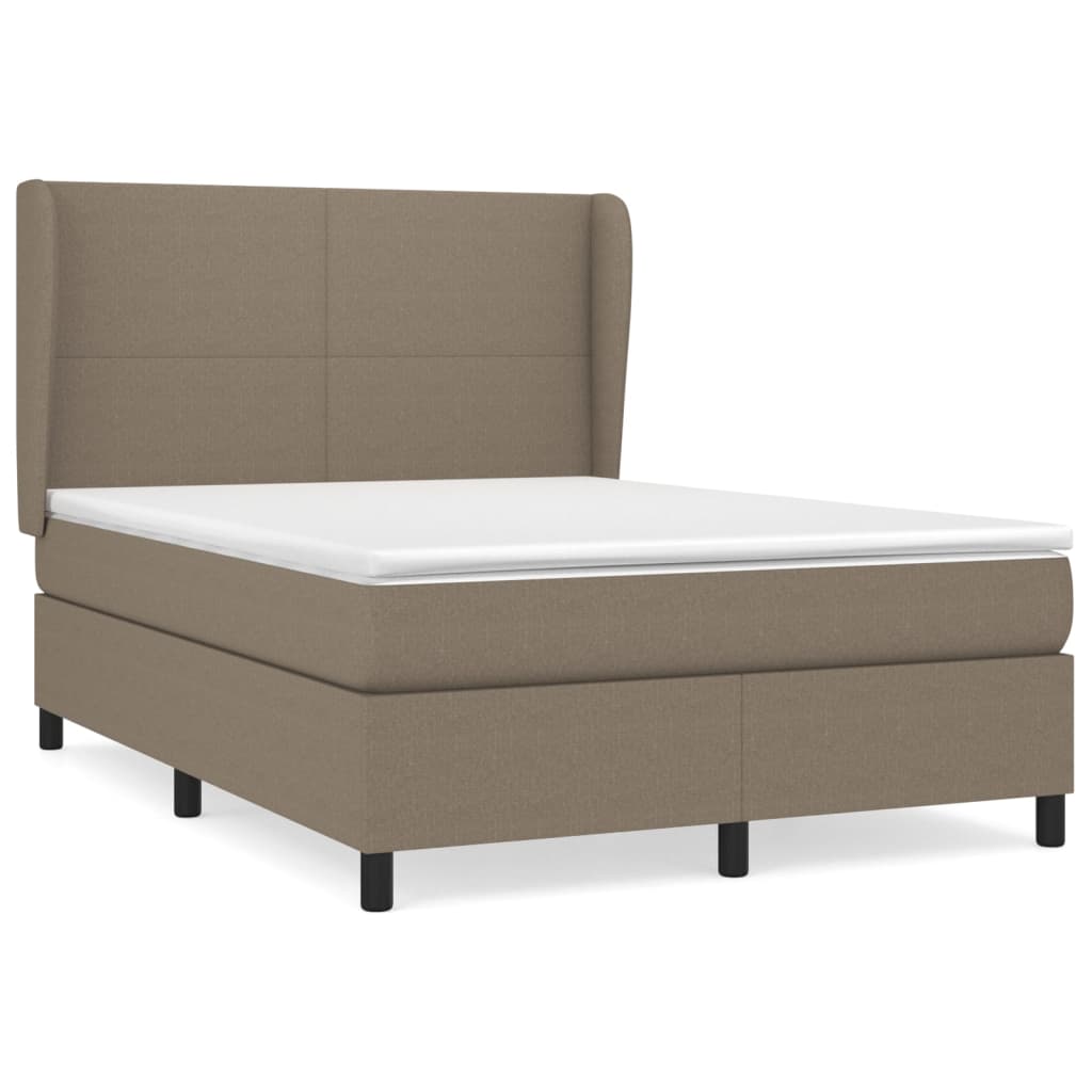 Giroletto a Molle con Materasso Tortora 140x190 cm in Tessuto | homemem39
