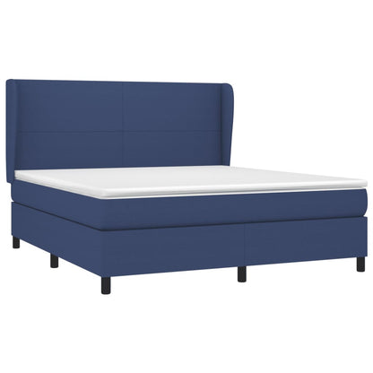 Giroletto a Molle con Materasso Blu 180x200 cm in Tessuto | homemem39