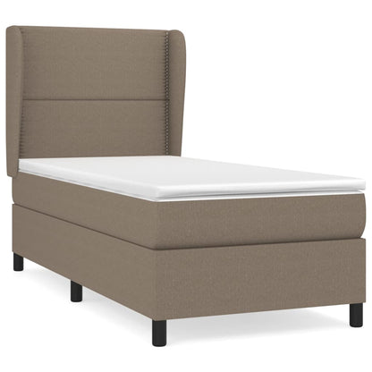 Giroletto a Molle con Materasso Tortora 100x200 cm in Tessuto | homemem39