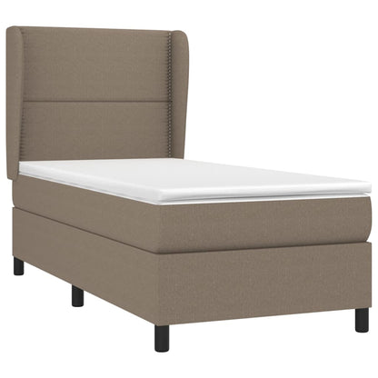 Giroletto a Molle con Materasso Tortora 100x200 cm in Tessuto | homemem39