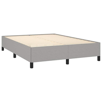 Giroletto a Molle con Materasso Grigio Chiaro 140x190cm Tessuto