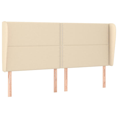 Giroletto a Molle con Materasso Crema 180x200 cm in Tessuto | homemem39