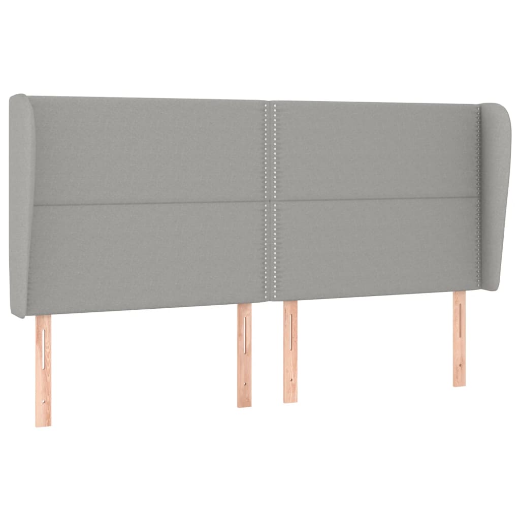 Giroletto a Molle con Materasso Grigio Chiaro 200x200cm Tessuto | homemem39