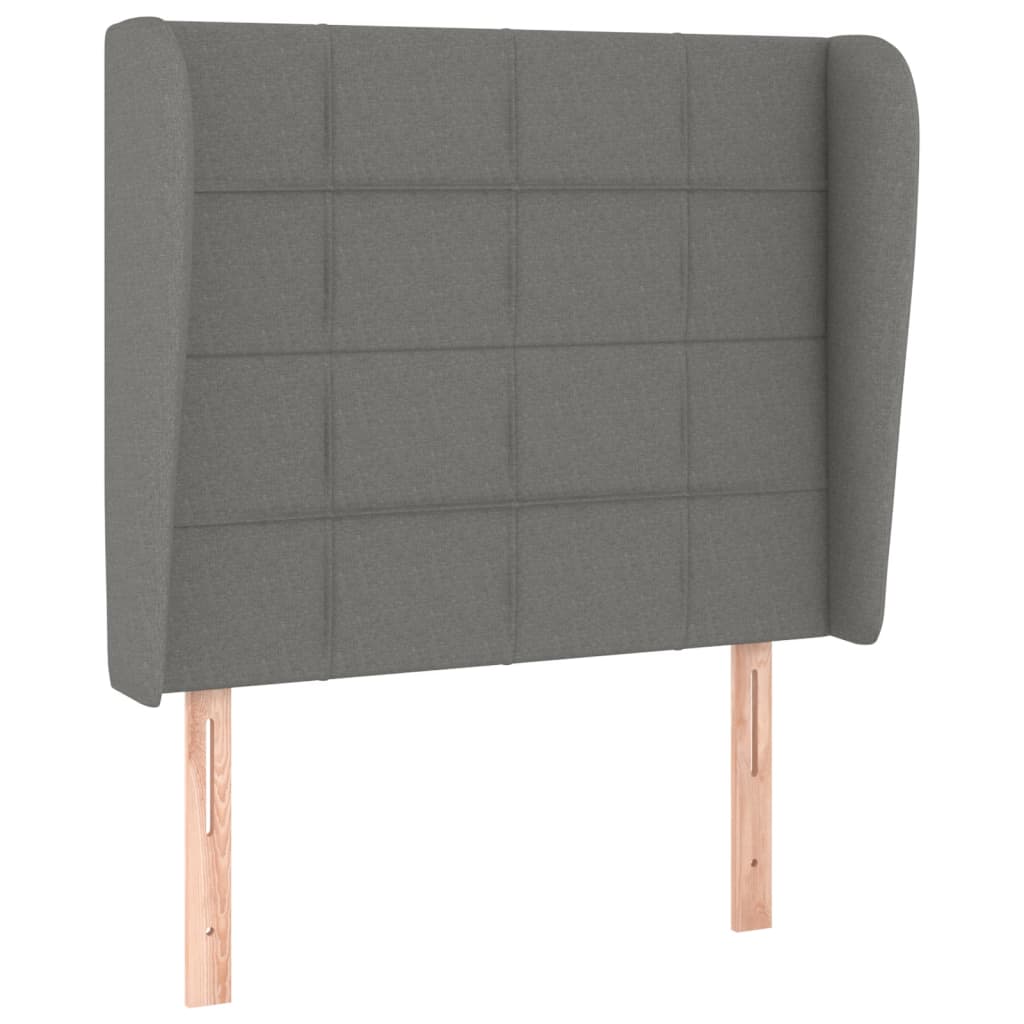 Giroletto a Molle con Materasso Grigio Scuro 80x200 cm Tessuto | homemem39