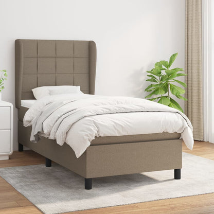 Giroletto a Molle con Materasso Tortora 80x200 cm inTessuto | homemem39