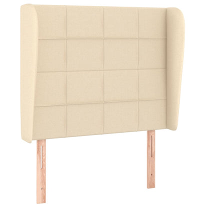 Giroletto a Molle con Materasso Crema 80x200 cm inTessuto | homemem39