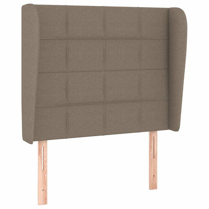Giroletto a Molle con Materasso Tortora 90x190 cm in Tessuto