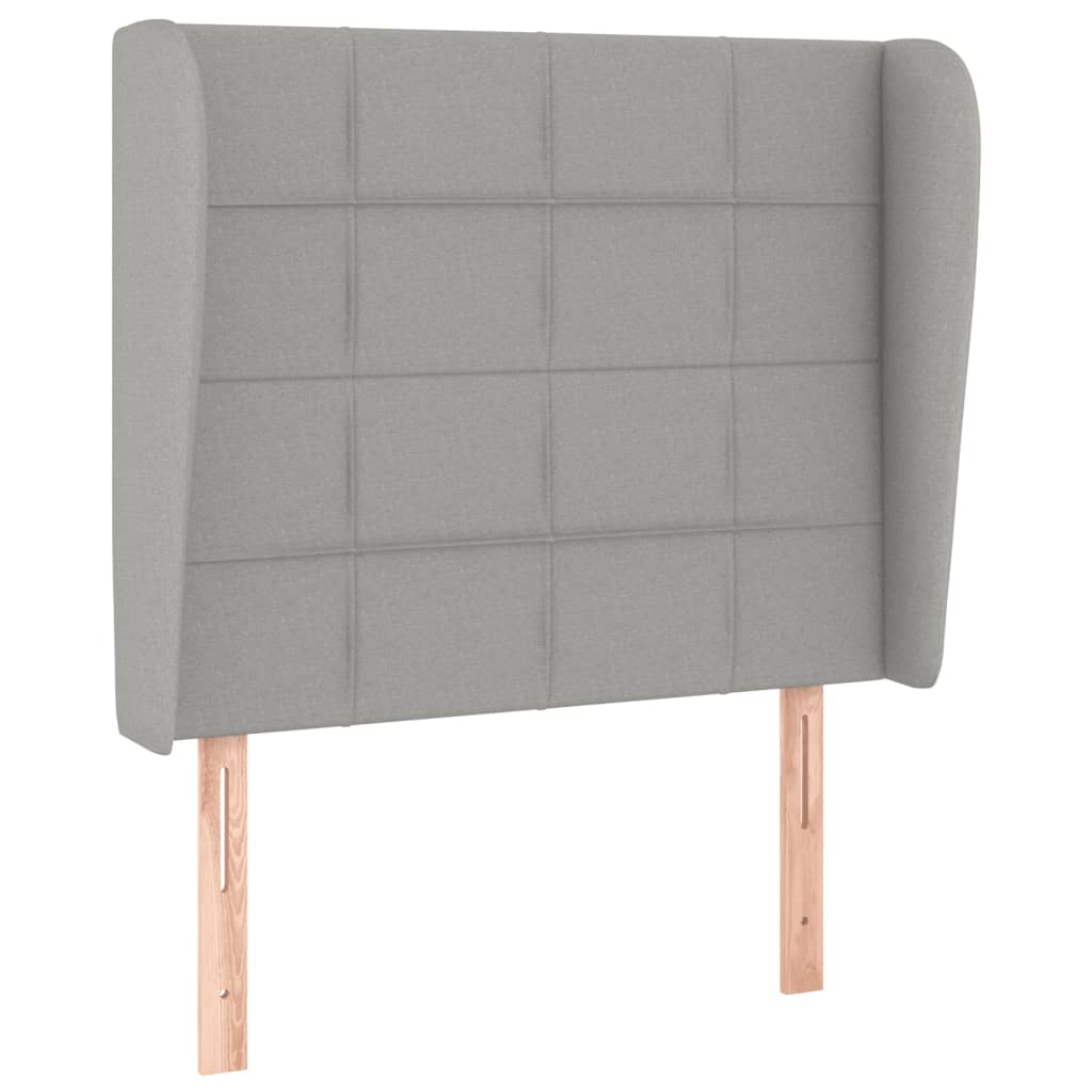 Giroletto a Molle con Materasso Grigio Chiaro 90x200 cm Tessuto | homemem39