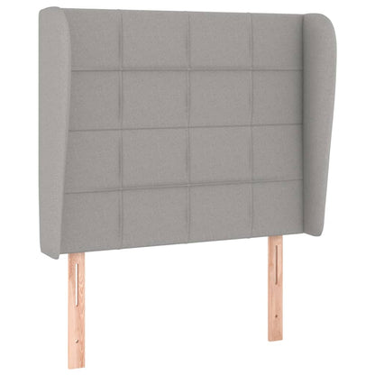 Giroletto a Molle con Materasso Grigio Chiaro100x200 cm Tessuto | homemem39