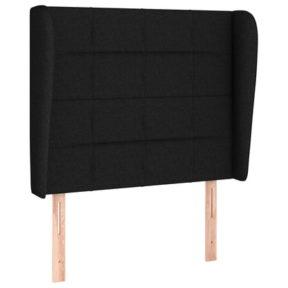 Giroletto a Molle con Materasso Nero 100x200 cm in Tessuto | homemem39