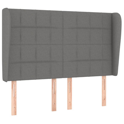 Giroletto a Molle con Materasso Grigio Scuro 140x190 cm Tessuto | homemem39