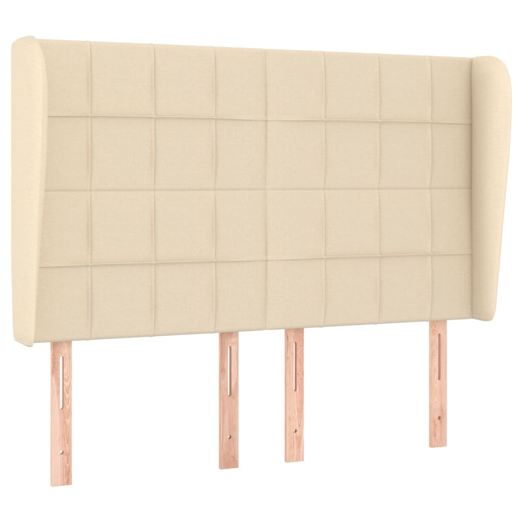 Giroletto a Molle con Materasso Crema 140x19 cm in Tessuto | homemem39