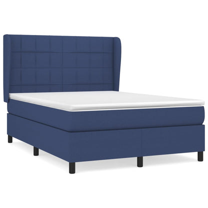 Giroletto a Molle con Materasso Blu 140x190 cm in Tessuto | homemem39