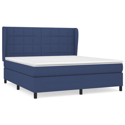 Giroletto a Molle con Materasso Blu 180x200 cm in Tessuto | homemem39