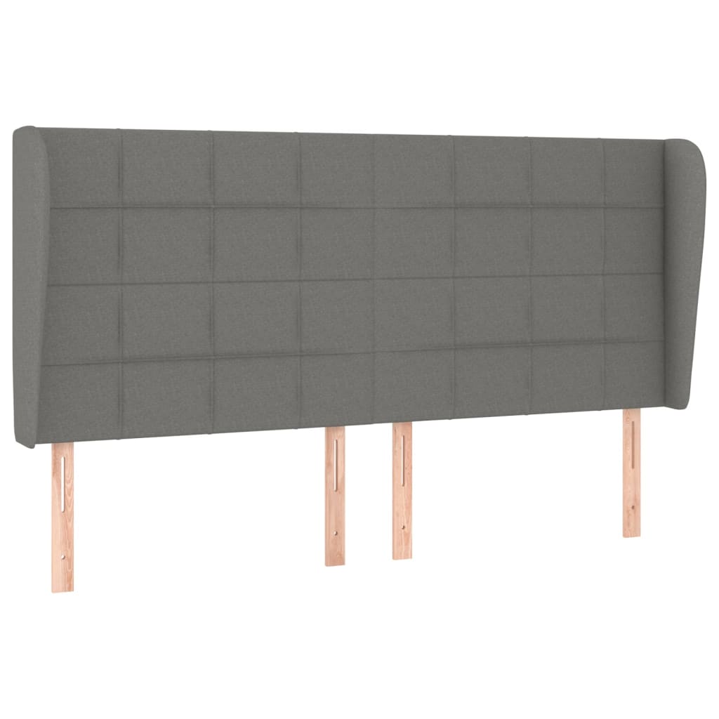 Giroletto a Molle con Materasso Grigio Scuro 200x200 cm Tessuto | homemem39